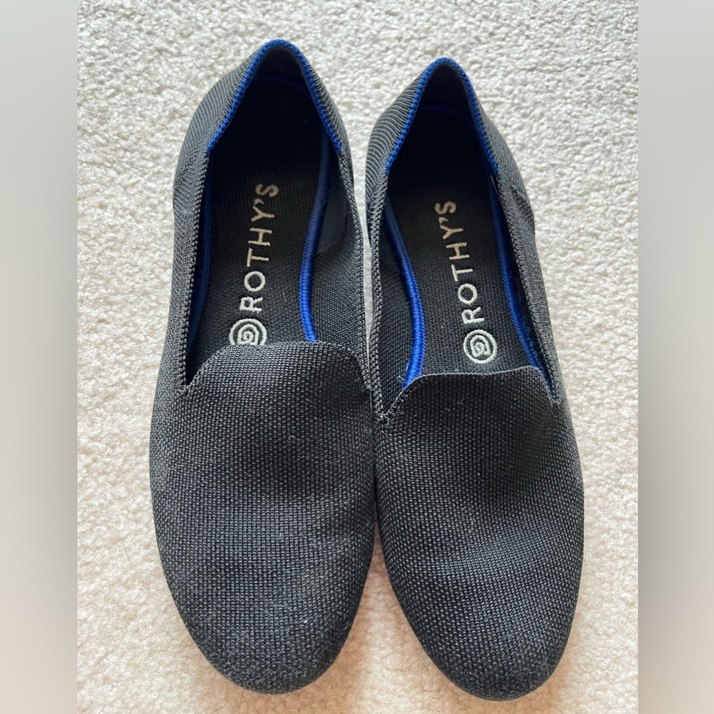 Rothy’s loafers, black, GUC, size 8.5